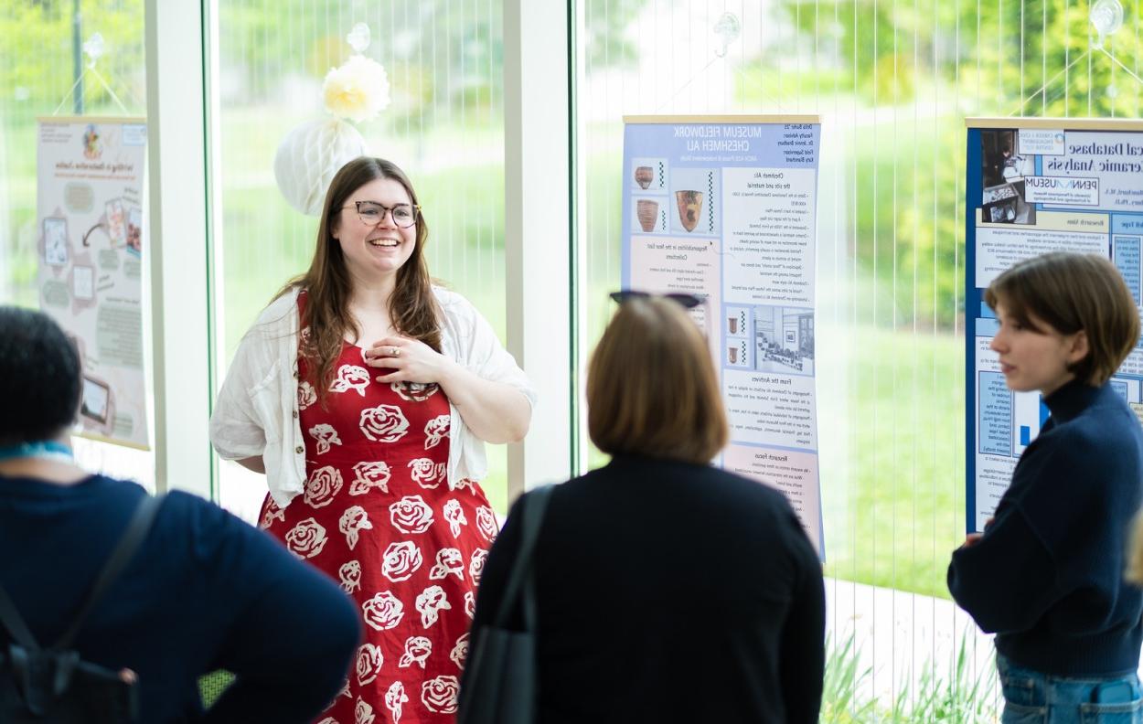 Students at the Praxis Poster Session